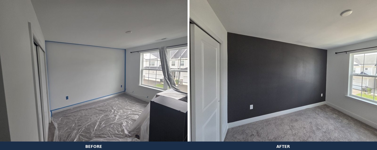 Interior painting before and after — Painting Services in NJ